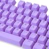 106 Keys Keycap Keyboard PBT Solid Color Backlight Key Caps Replacement Keycap for Mechanical Keyboard