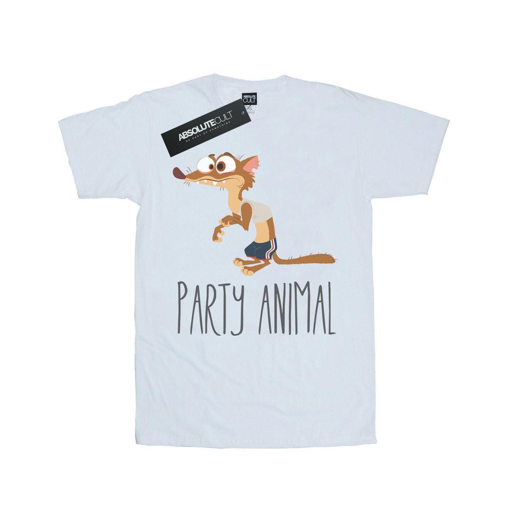 Disney Womens/Ladies Zootropolis Party Animal Cotton Boyfriend T-Shirt