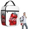 Coca Cola Термосумка для ланча для женщин и детей Портативные контейнеры для еды Термоланчбокс Сумка-тоут