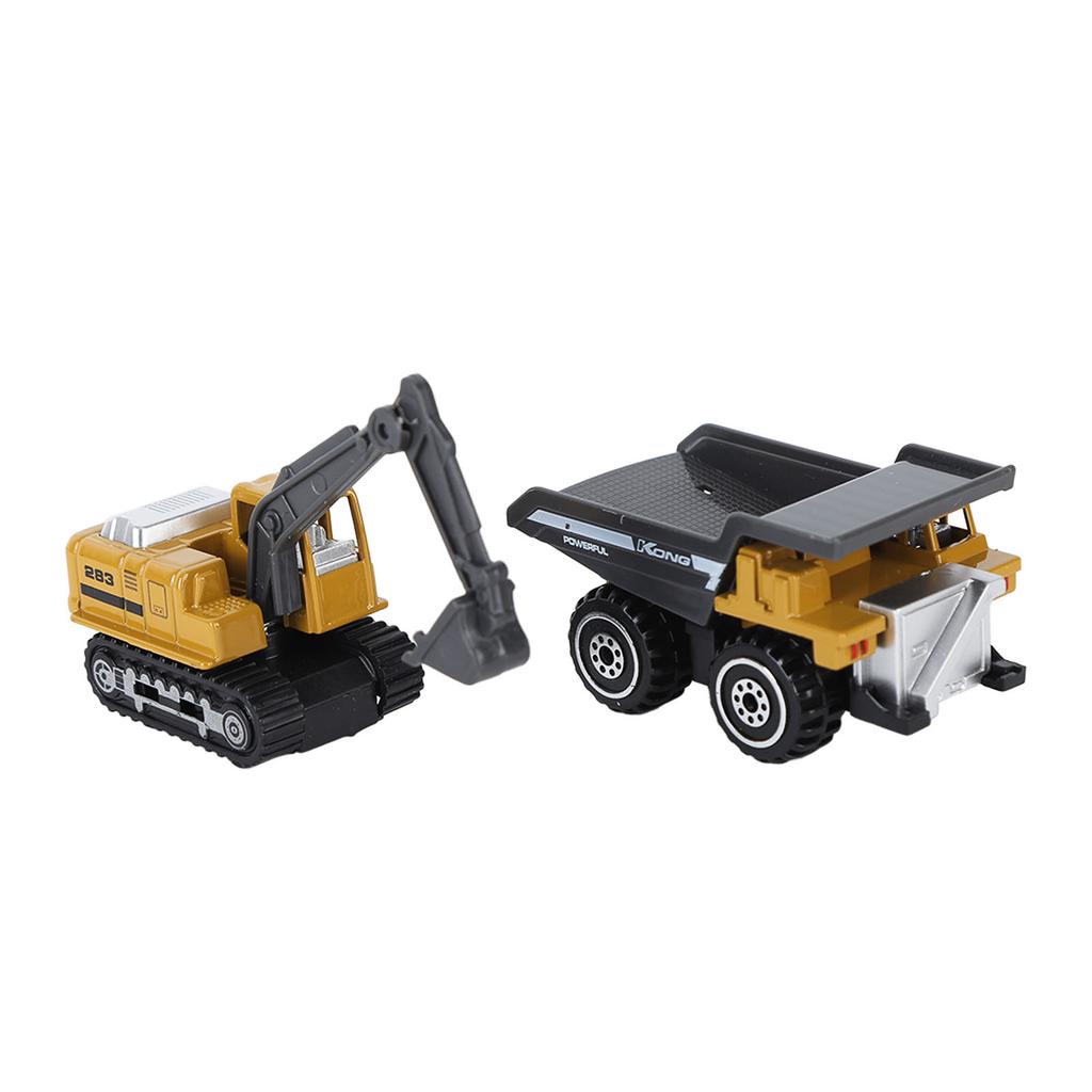 6pcs 1:64 Construction Vehicle Toy Mini Decoration Alloy Construction Vehicle Car for Children