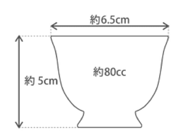 Okura Art Pottery Сокровище Чашка для саке [Ручная роспись] "Гунбай" 62CCN/C302