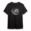 Women's Plus Size T-Shirt Steampunk Snail with Spiral Antenna Blue Optic Sensors