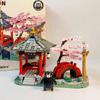 Kumamon Bear Building Blocks City Stree View Series Sakura Flowers House DIY Coffee Shop Country Bricks Toys Gifts For Kids Boys