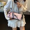 French French Stick Underarm Bag Sweet Armpit Bag Portable Bow Ribbon Shoulder Bag  Female