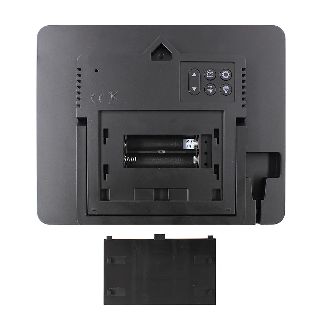 FJ3566M Интеллектуальная метеостанция с часами, измерителем температуры и влажности в помещении и на улице