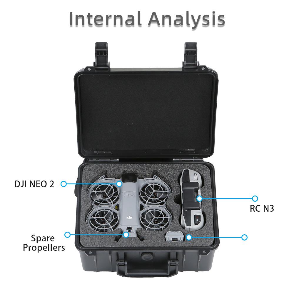 Портативный защитный кейс для DJI NEO 1, взрывозащищенный жесткий кейс-чемодан для переноски, аксессуары для дрона DJI RC N1