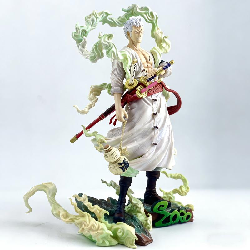 Фигурка Действия Ророноа Зоро из One Piece с Двумя Головами, Статическая Модель-Статуя, Аниме Периферия, ПВХ Модель, Игрушка, Коллекционный Подарок для Аниме