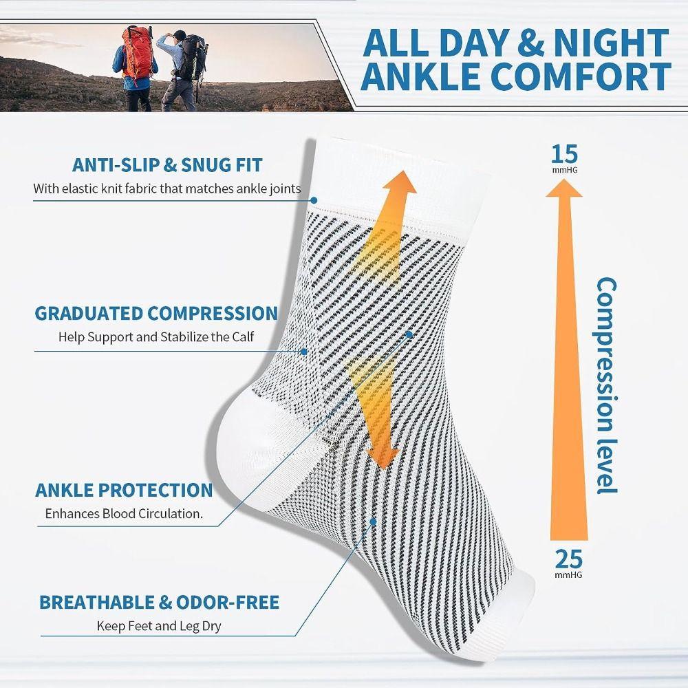 Nylon Neuropathy Socks Foot Protection Compression Ankle Socks Comprex Ankle Sleeves Women Men