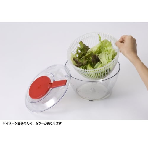 World Create Salad Spinner, Small, Easy-to-Clean Vegetable Drainer, Mini, Made In Japan, Black, ViV, Size 21cm Diameter X 14cm High, Small, Perfect Fo