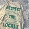 Respect The Locals Marine Animals Men Women T Shirts Cotton Sweat T Shirt Casual Loose Tee Clothes Harajuku Clothing Couple