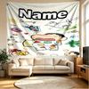 Custom Name Personalized Crayon Shin Print Tapestry, Wall Art Decor, Bedroom, Dorm, Apartment, LivingRoom, Party Backdrop, Gift for Birthday