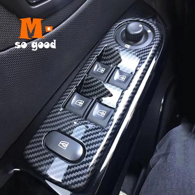 RHD LHD для Toyota Proace City VERSO + карбоновый матовый хромированный подлокотник двери автомобиля, отделка окна, стеклянная крышка переключателя подъема