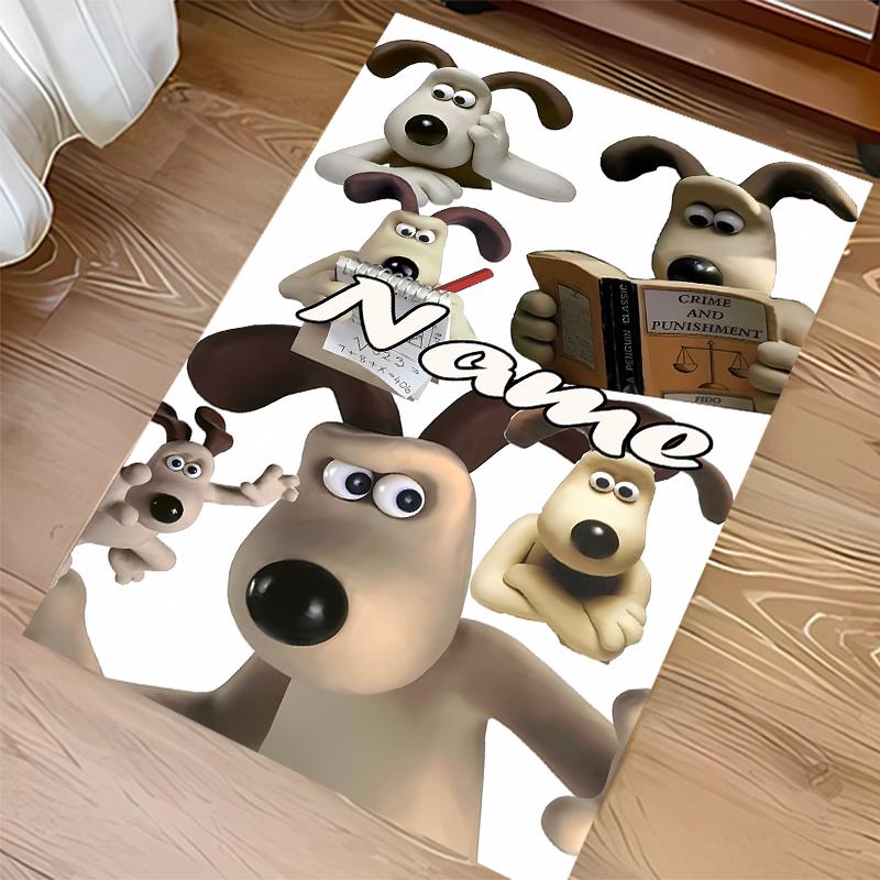 Custom personalization Wallace and Gromit Print Area Rug - Soft, Washable Non-Slip Indoor Mat,Living Room,Home&Office Decorative Rug