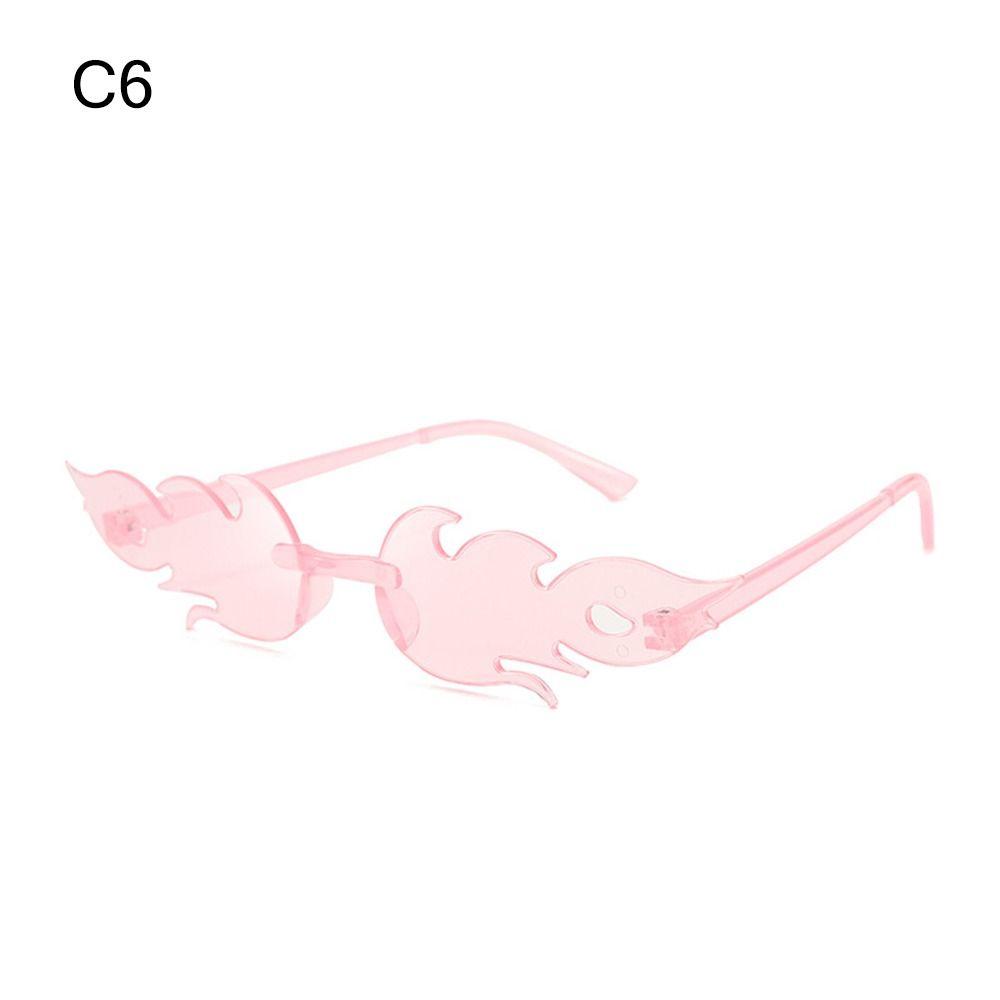 Novelty Eyewear Cosplay Party Flame Shaped Flame Sunglasses Sun Glasses Sunglasses for Women