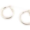 [L1556] - Black 'Coloriage' Hoop Earrings Ø 3 Cm - 5 Mm