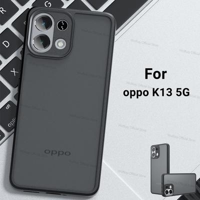 Для чехла oppo K13 5G Чехол oppo K13 5G Бампер Роскошный Матовый ПК + ТПУ Ударопрочный Защитный чехол от отпечатков пальцев Для oppo K13 5G