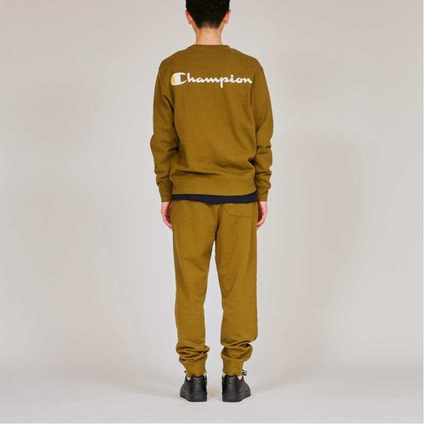 Champion FW24 Sweatshirt Unisex Khaki C3-A012-760