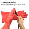Red Electrician Insulating Gloves 5KV Work Safe Gloves Protective Insulation Mittens  Electrical