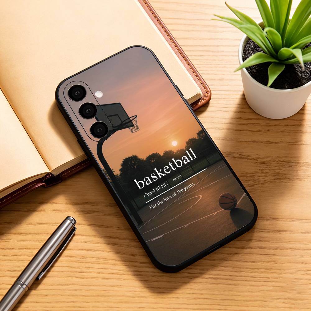B-basketball D-dunk Phone Case For Samsung Galaxy A73,A72,A71,A70,A53,A52,A51,Others Soft Black Cover