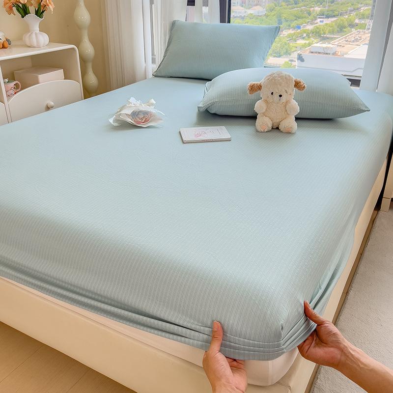 Простыни на резинке, Нескользящие Чехлы на кровать из стиранного хлопка, Новые Простыни, Матрас «все включено», Приятные для кожи, Пылезащитный Защитный чехол