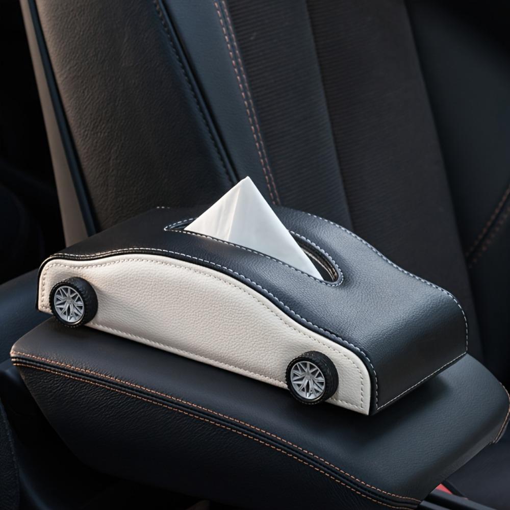 Interior Supply Car Tissue Box Creative Design Automotive Tissue Box For Vehicle Storage