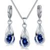 Zircon Rotating Water Drop Crystal Jewelry Set