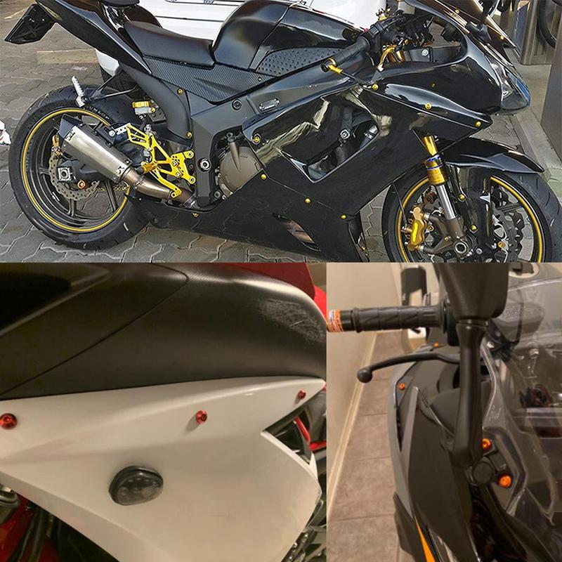Для Kawasaki NINJA 250R 300 ER6 650 ZX6 ZX7 ZX9 ZX10 ZX12 ZX14 Z1000 Z900 Z800 Z750 Z650 Комплект болтов для крепления обтекателя