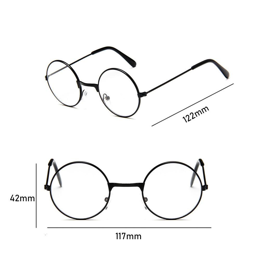 Flat Light Decorative Glasses Retro Children's Flat Mirror Small Round Glasses Clothing Accesories