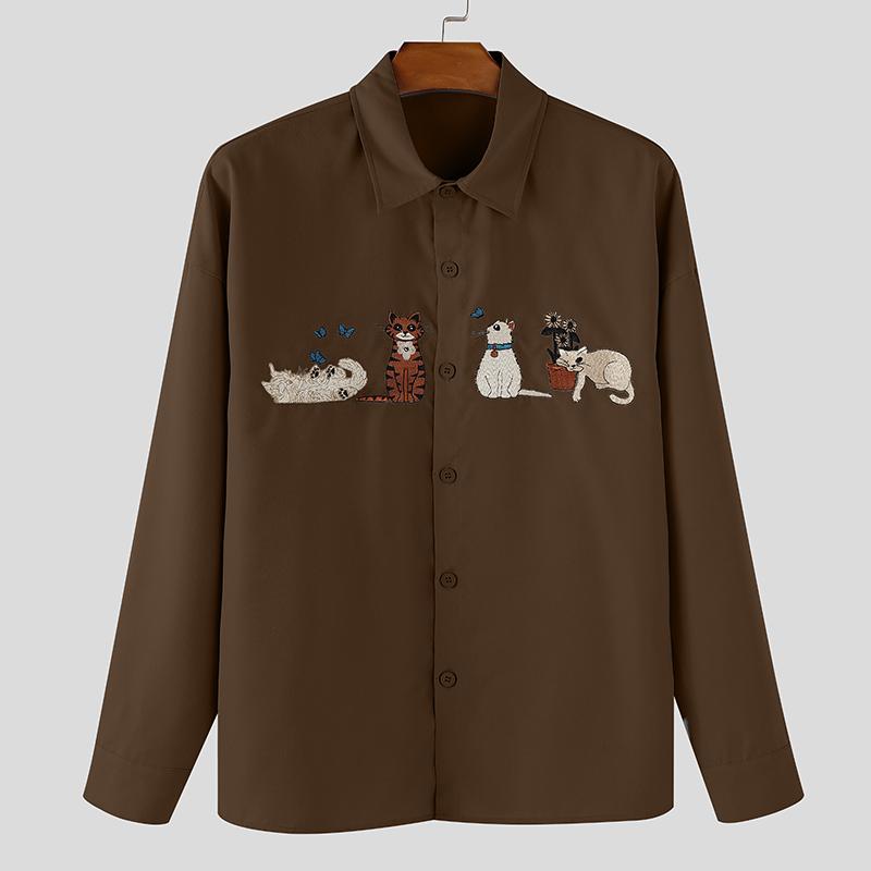 INCERUN Мужской кардиган кимоно оверсайз с рукавами «летучая мышь», на пуговицах, повседневный