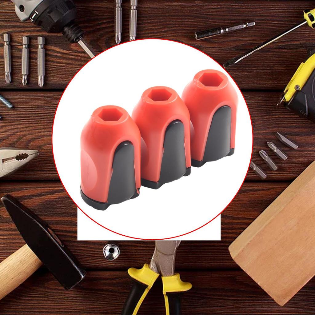 3PCS Magnetizer Drill-Bit Magnetic Ring Magnet Screwdriver Bit Holder Head Lock