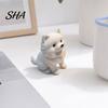 Puppy Desktop Decoration 3D Printed Pomeranian Figurine, Lifelike Dog Model, Statue, Luxury Home Decor Tabletop Animal Decorative Desk Ornament