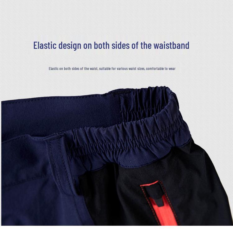 Мужские быстросохнущие ветрозащитные брюки для хайкинга - Тонкие, эластичные, дышащие, с защитой от солнца, больших размеров для занятий спортом на открытом воздухе и альпинизма.