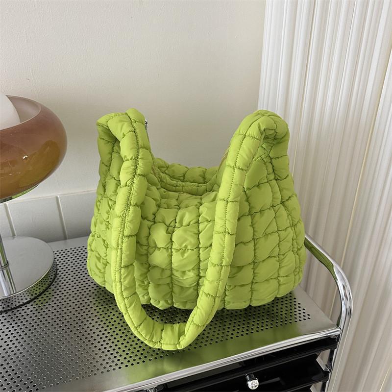 Трендовая большая сумка-тоут «Облако» для женщин в черном, белом, хаки, фиолетовом и зеленом цветах, модный стиль