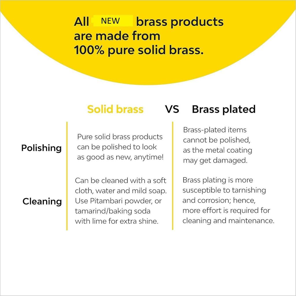 Brass Deer for Home Decor - 2 Piece 100% Pure Brass | Decorative Brass Deer for Desk, Car, and Home Decor | Yellow Antique Finish for Gifting