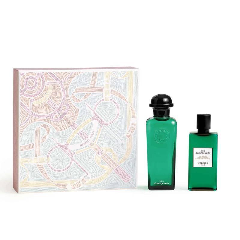 Hermes Rock Green Orange Water Perfume Set Cologne EDC Perfume + 18143023 18143023-Perfume 100ml + shower gel 80ml