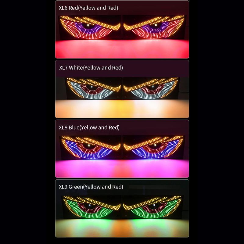 Car Interior LED Light Flexible LED Panel Devil Eye Lights Car Decoration Lamp