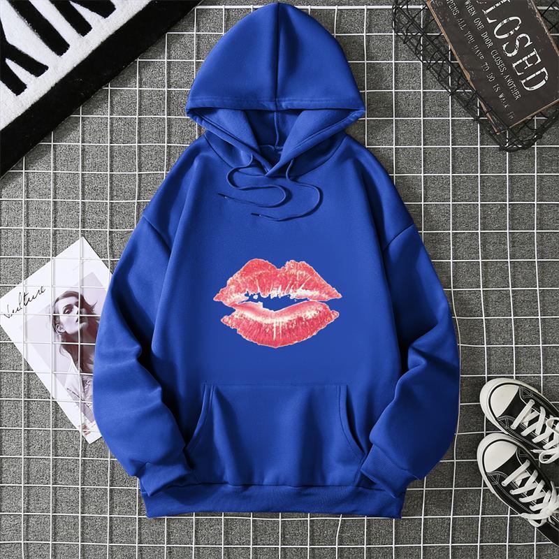 Толстовки Big Sexy Lips с длинным рукавом Сексуальные губы Губы Красные губы Сексуальные Женские Женские Женские губы Женские губы Горячие девушки