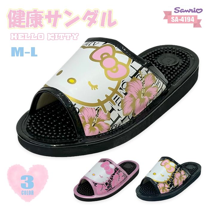 Здоровые см [Sanrio] Сандалии, Сандалии, SA-4194L, Черный, 24.0