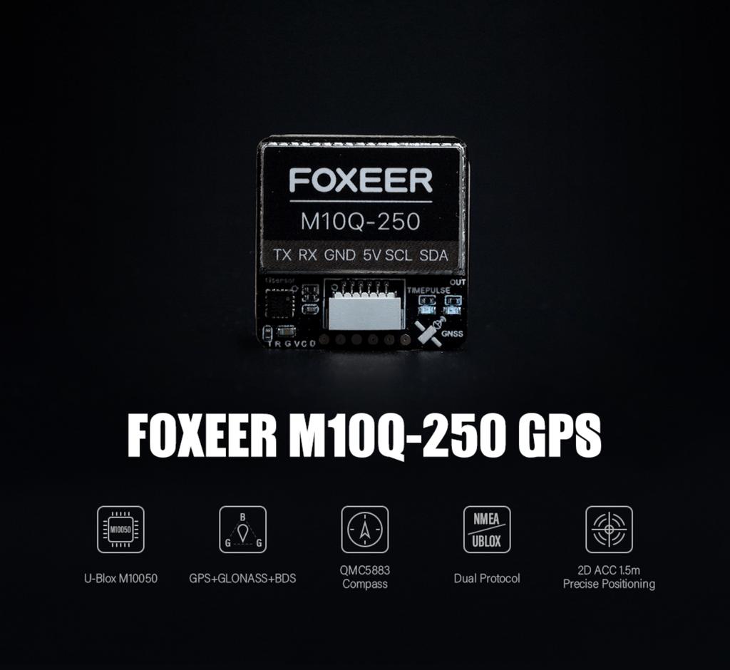 Foxeer M10Q 250 GPS 5883 Compass M10 Chip Built-in Ceramic Antenna for RC FPV Racing Long Range FPV Quadcopter Aircraft