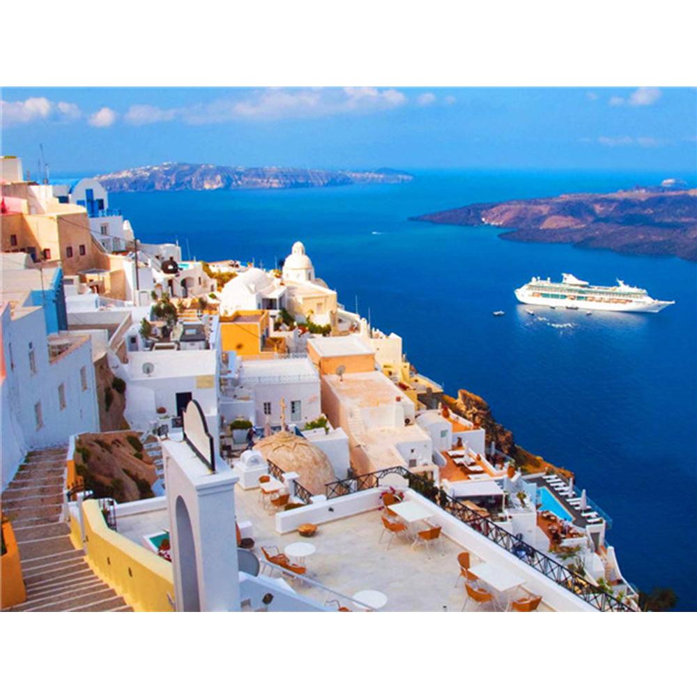 5D DIY Полный дрель Алмазная картина Город Венеция Искусство Rhinestone Craft Kit Алмазная вышивка Пейзаж Мозаика Домашний декор