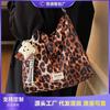 Popular Leopard Print Bag Women's New Large-capacity Commuter Shoulder Bag Niche Retro Messenger Bag
