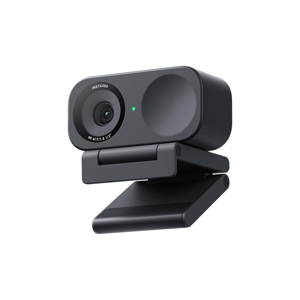 Insta360 Веб-камера Link 2C 4K с автоматическим AI-шумоподавлением, совместимая с и для видео и для веб-камеры, 1/2-дюймовый сенсор, кадрирование, HDR, подавление, Встроенная