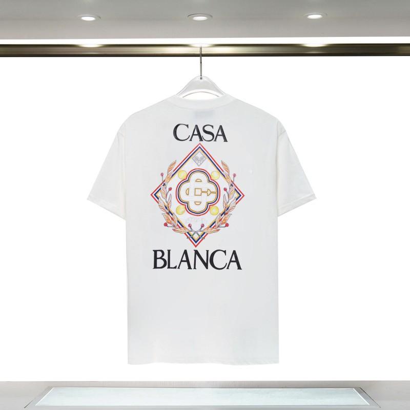 Casablanca 23 spring and summer new fantasy gate starry sky castle casa letter logo short-sleeved couple T-shirt