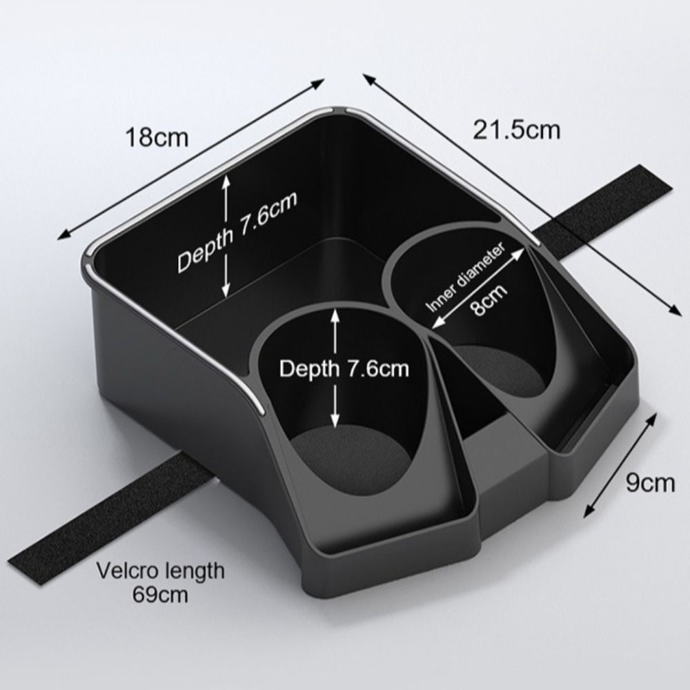 Wear-Resistant Automotive Cup Holders Plastic Car Seat Organizer Durable Double Cup Holders Paper