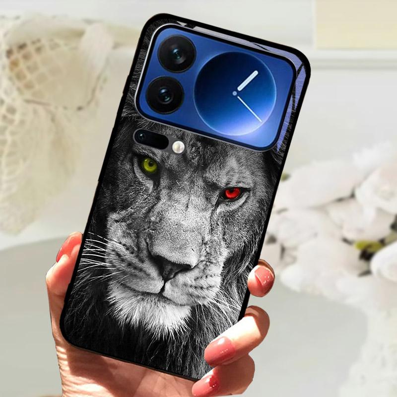 Для Xiaomi 17 Pro Max Чехол 17 17Pro Роскошная Закаленная Стекло Защитная Задняя Крышка Чехол Для Xiaomi17 Pro ProMax Корпус Телефона Fundas