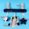 Star Animal Music Carriage Attachments Bed Hanging Plush Toys for Early Education