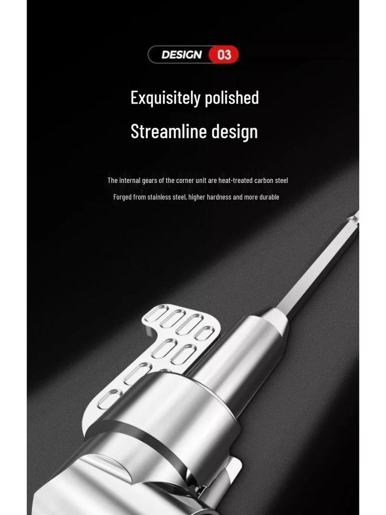 Универсальная головка отвертки 105 градусов с удлиненным стержнем для труднодоступных углов