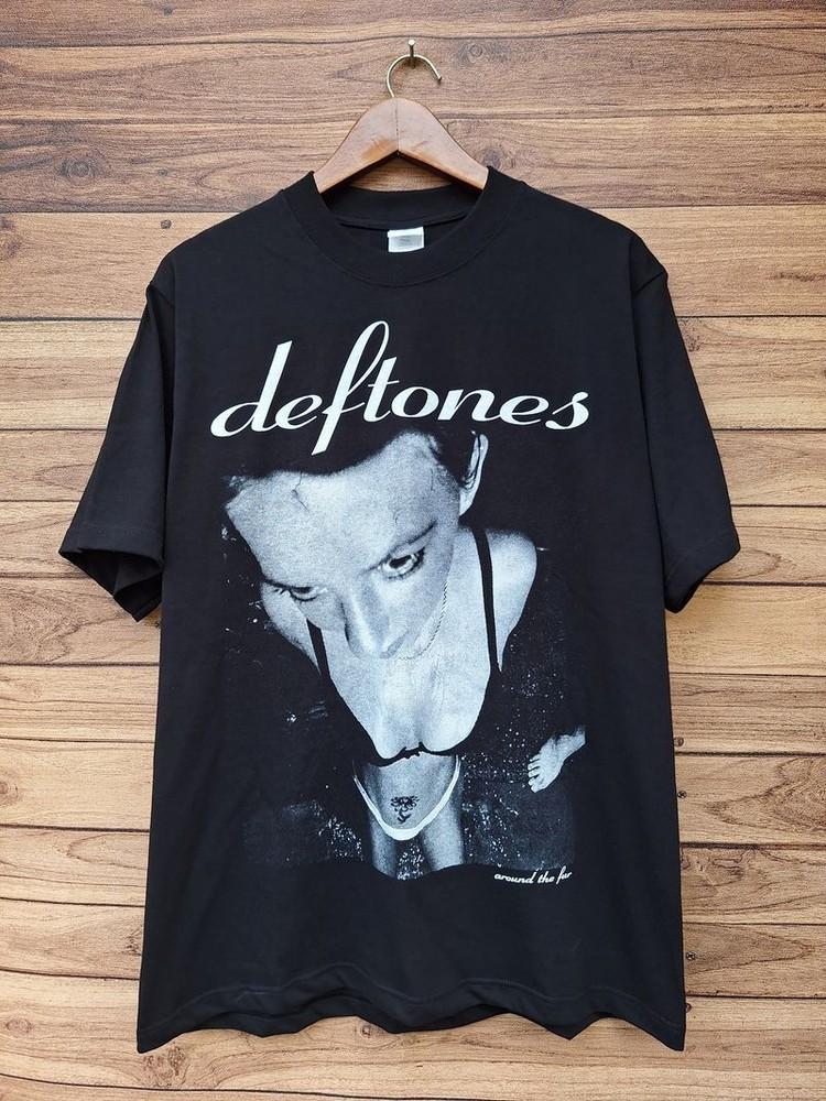 Deftones Around The Fur Черная Унисекс Хлопковая Футболка Heaven Репринт S5XL KH10503 Унисекс Футболка