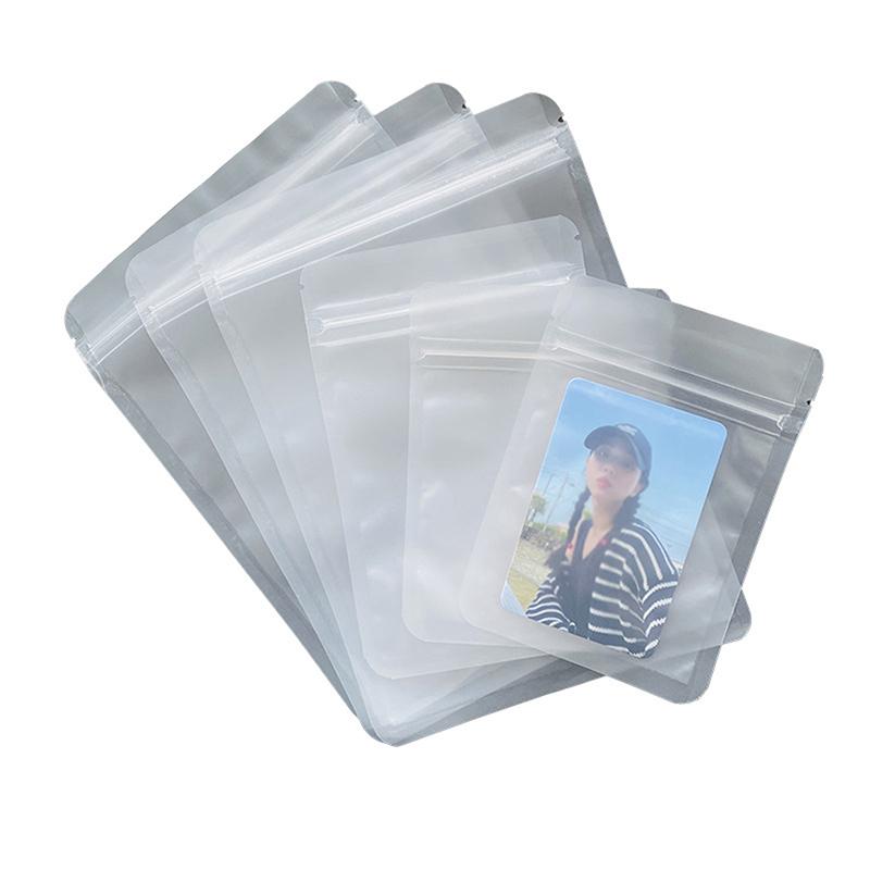 10 Pcs Multicolour Heat Sealable Flat Pouches Ziplock Mylar Bag Small Plastic Zip Lock Aluminum Foil Package Bags Card Film