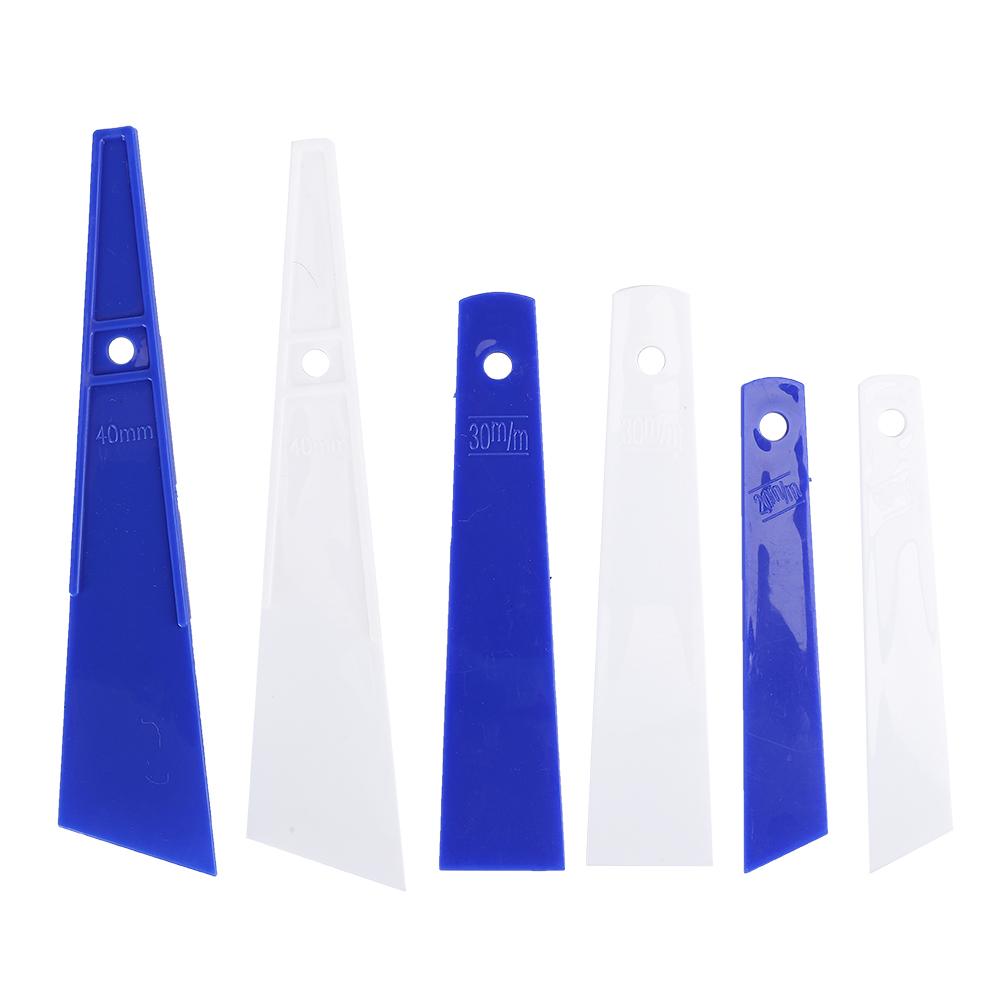 6Pcs Plastic Glue Tool Smear Glue Scraper Leather Craft Tools Hand Made Sewing Accessories